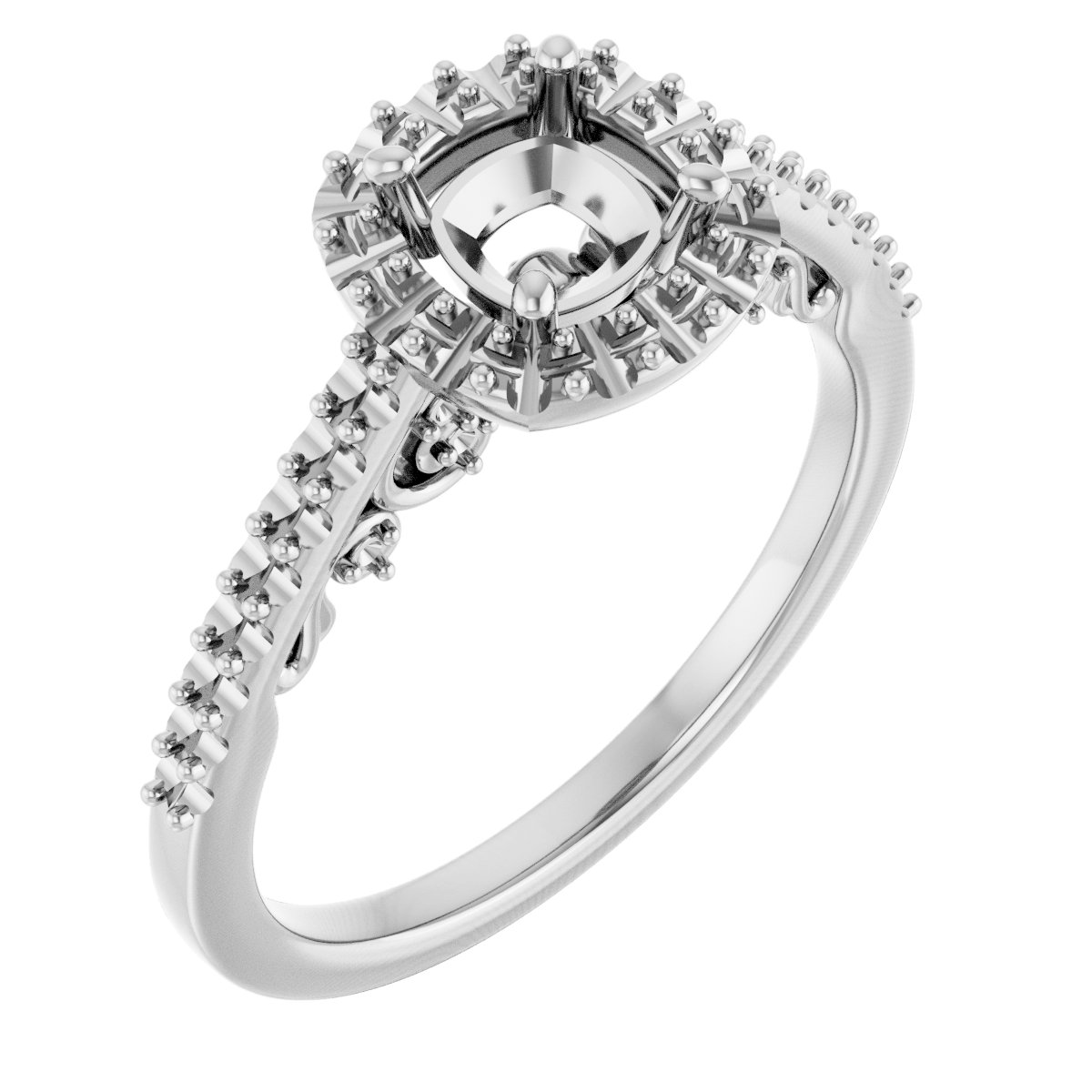Halo-Style Engagement Ring