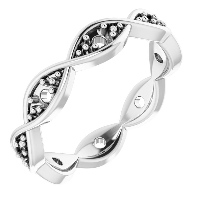 Platinum .167 CTW Diamond Eternity Band Size 4 Ref 12563697