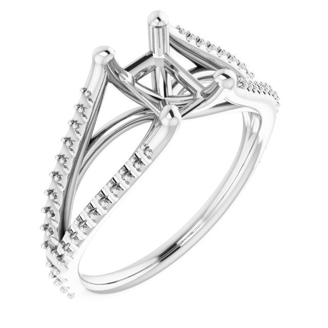 Accented Engagement Ring