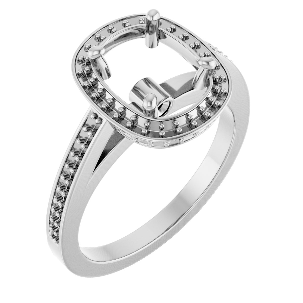 Halo-Style Engagement Ring