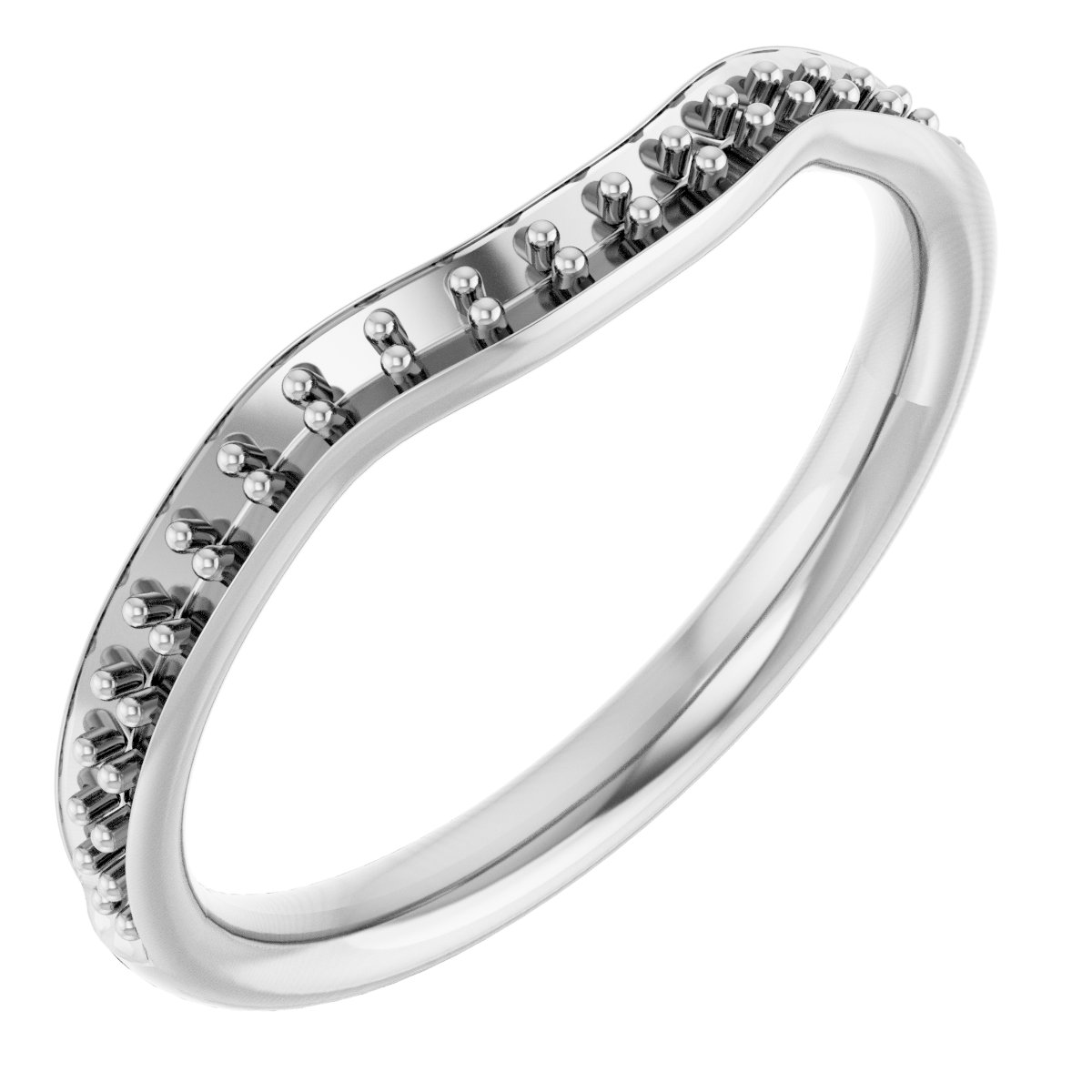14K White 1/5 CTW Diamond Band