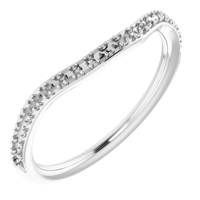 14K White 1/5 CTW Natural Diamond Matching Band