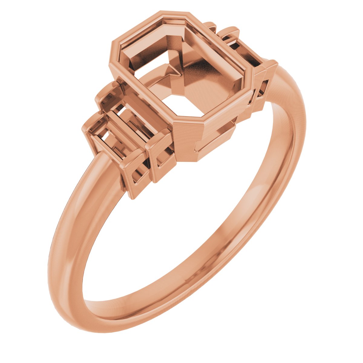Bezel-Set Accented Engagement Ring or Band