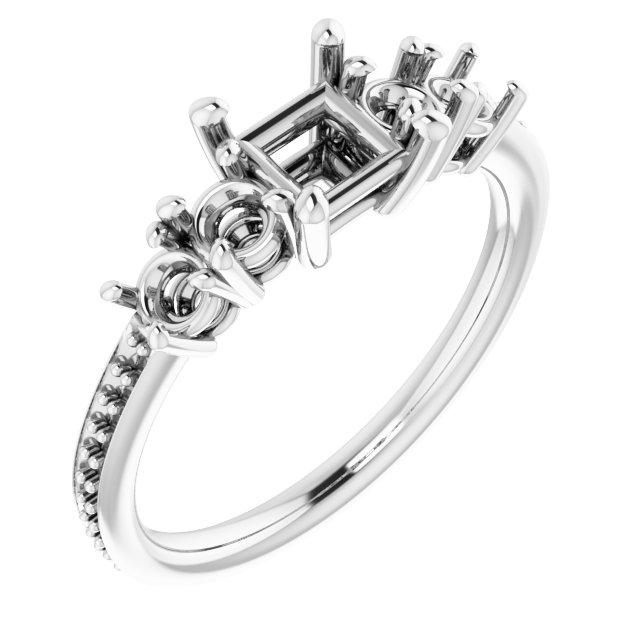 Accented Engagement Ring