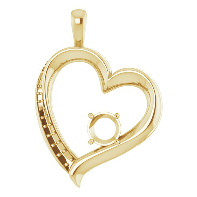 Accented Heart Pendant