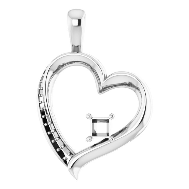 Accented Heart Pendant