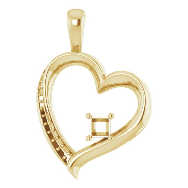 Accented Heart Pendant