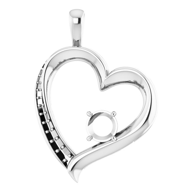 Accented Heart Pendant