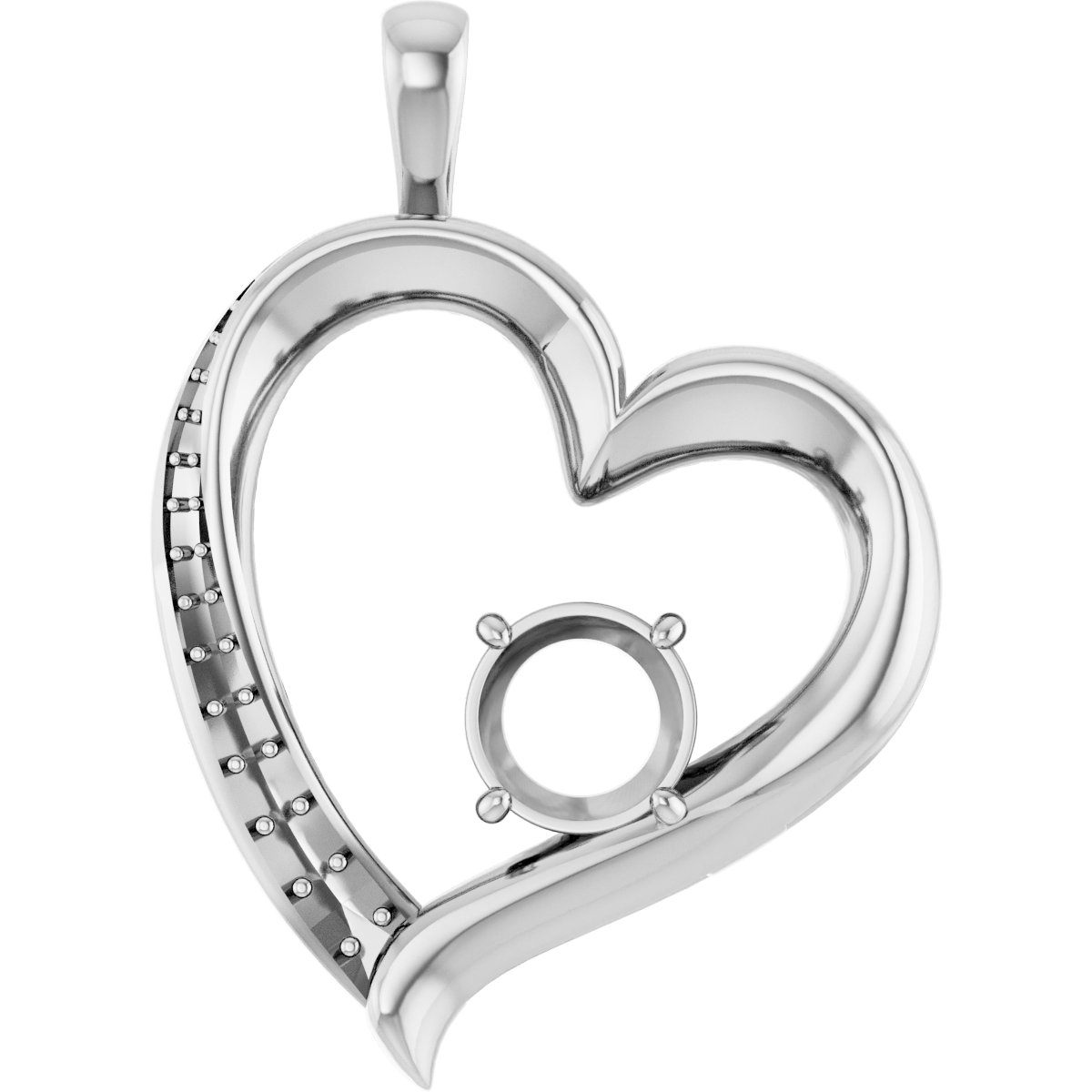 Accented Heart Pendant