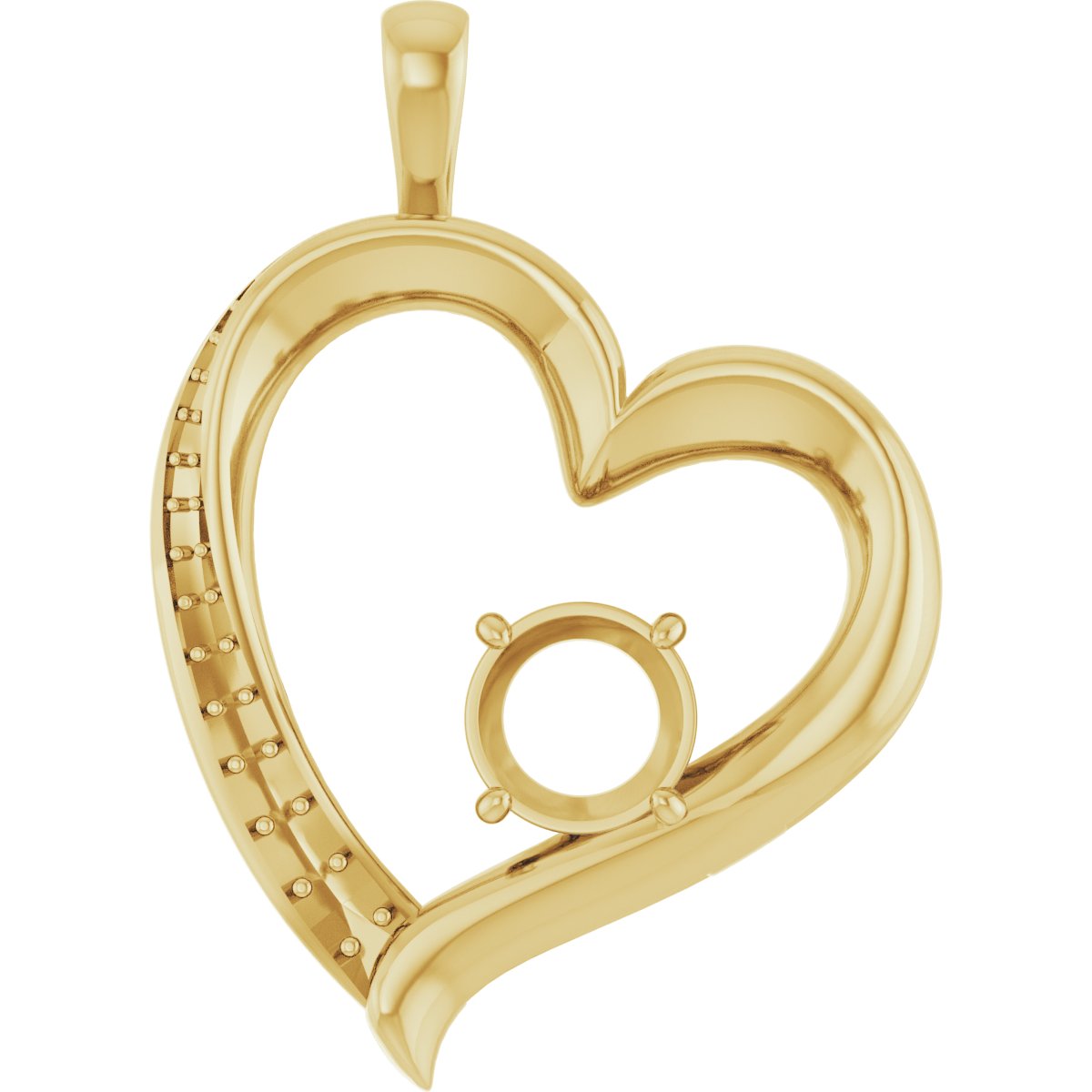 Accented Heart Pendant