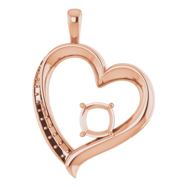 Accented Heart Pendant