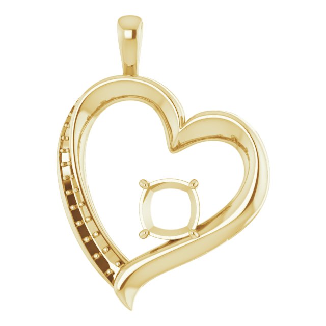 Accented Heart Pendant