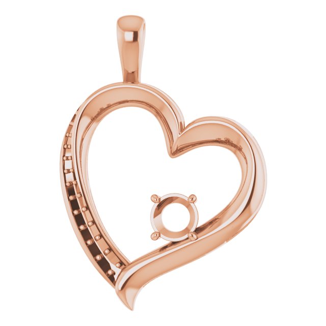 Accented Heart Pendant