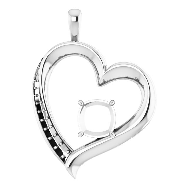 Accented Heart Pendant