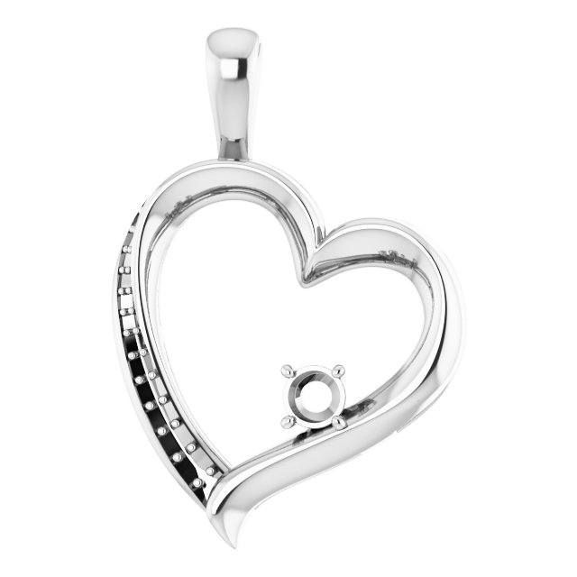 Accented Heart Pendant