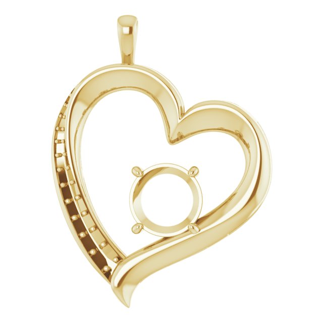 Accented Heart Pendant