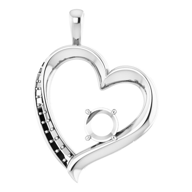 Accented Heart Pendant