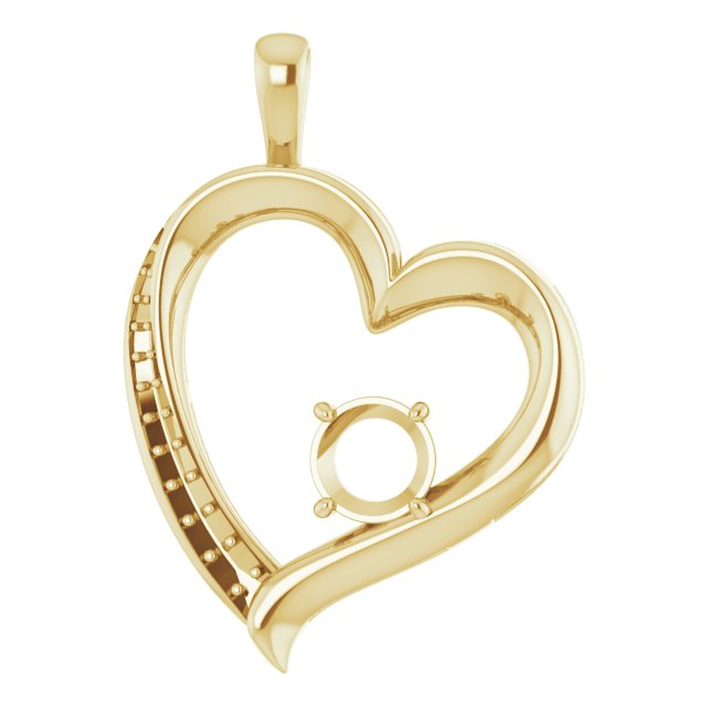 Accented Heart Pendant