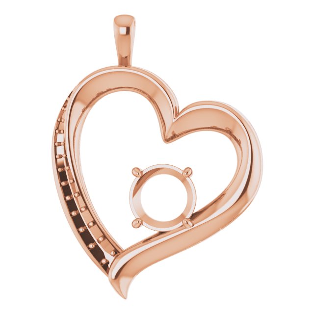Accented Heart Pendant