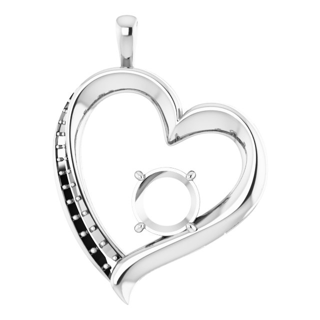 Accented Heart Pendant