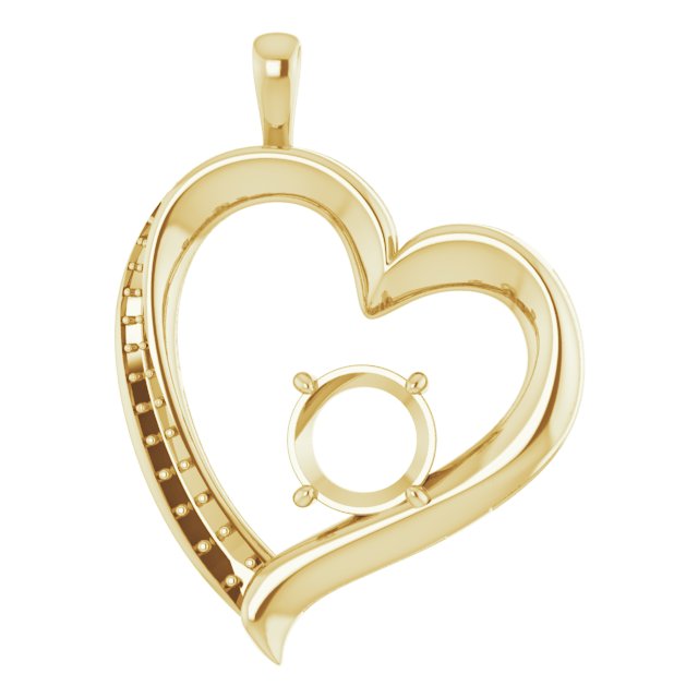 Accented Heart Pendant