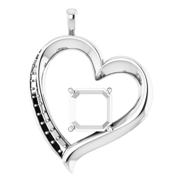 Accented Heart Pendant