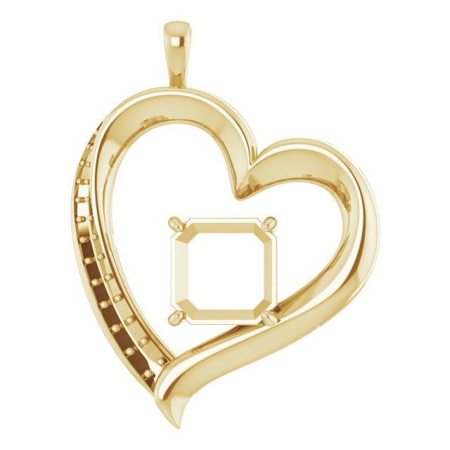 Accented Heart Pendant