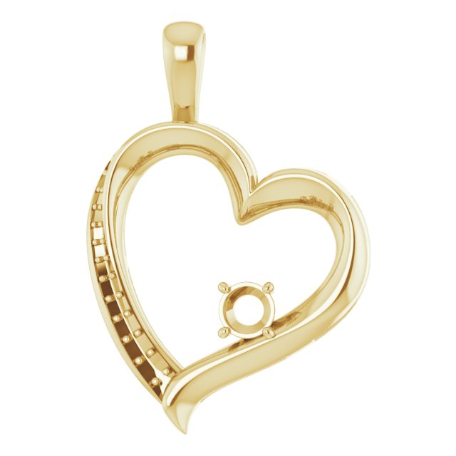 Accented Heart Pendant