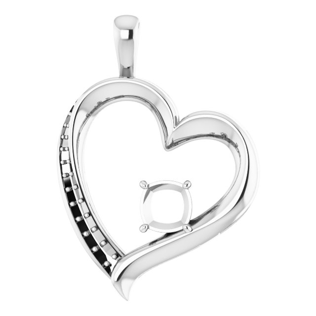 Accented Heart Pendant