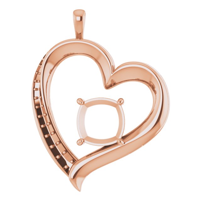 Accented Heart Pendant