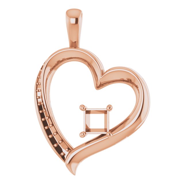 Accented Heart Pendant