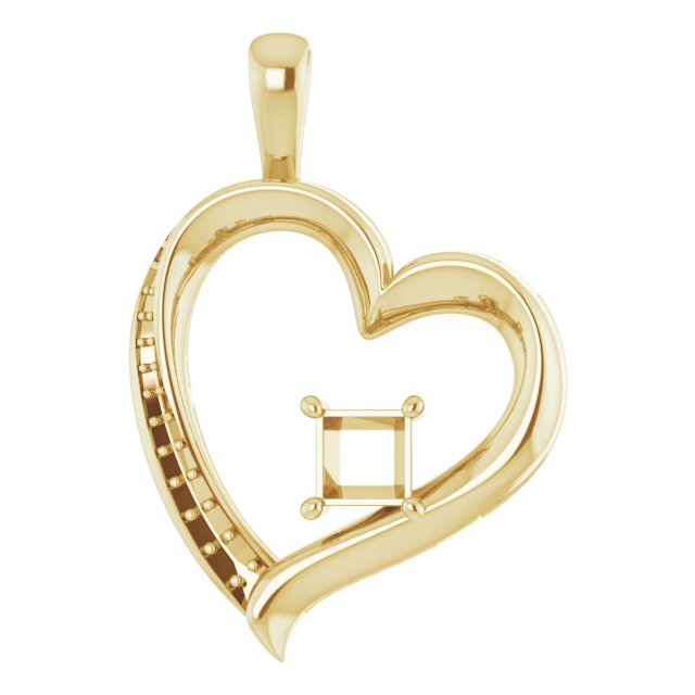 Accented Heart Pendant