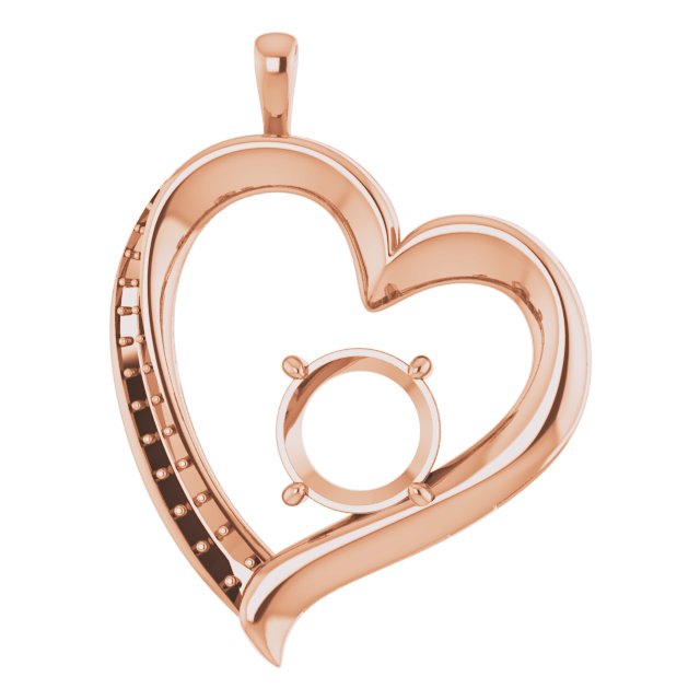 Accented Heart Pendant