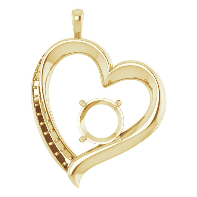 Accented Heart Pendant