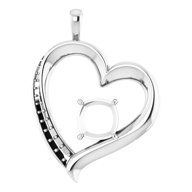 Accented Heart Pendant