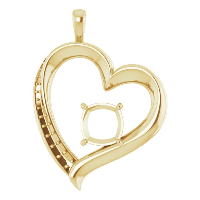 Accented Heart Pendant
