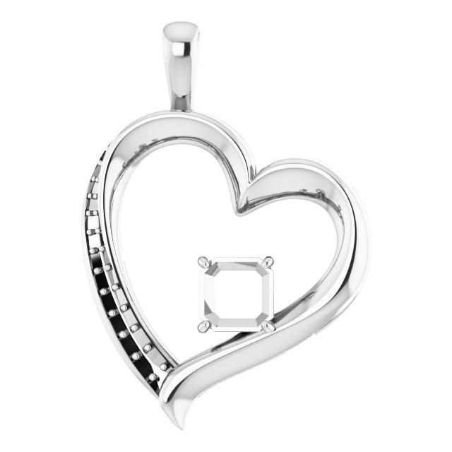Accented Heart Pendant