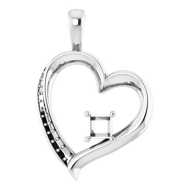 Accented Heart Pendant