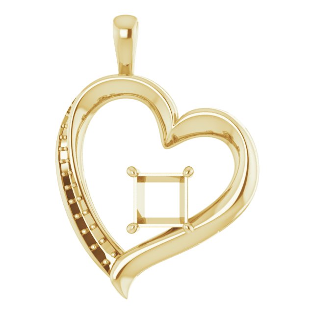 Accented Heart Pendant