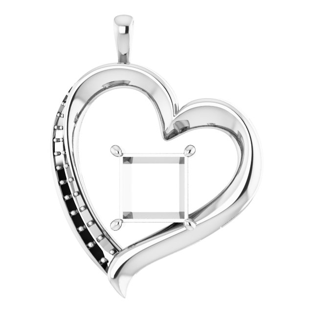 Accented Heart Pendant