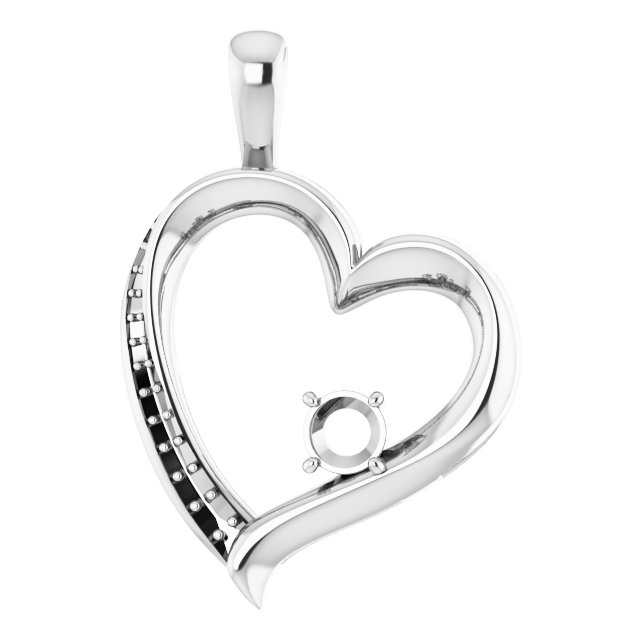 Accented Heart Pendant