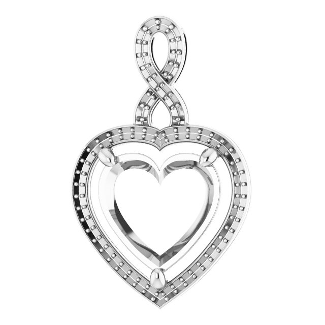 Accented Halo-Style Pendant
