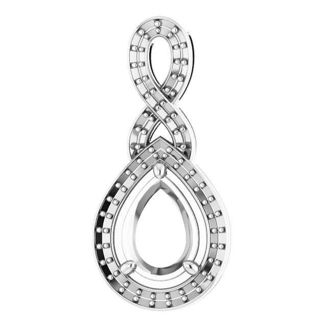 Accented Halo-Style Pendant