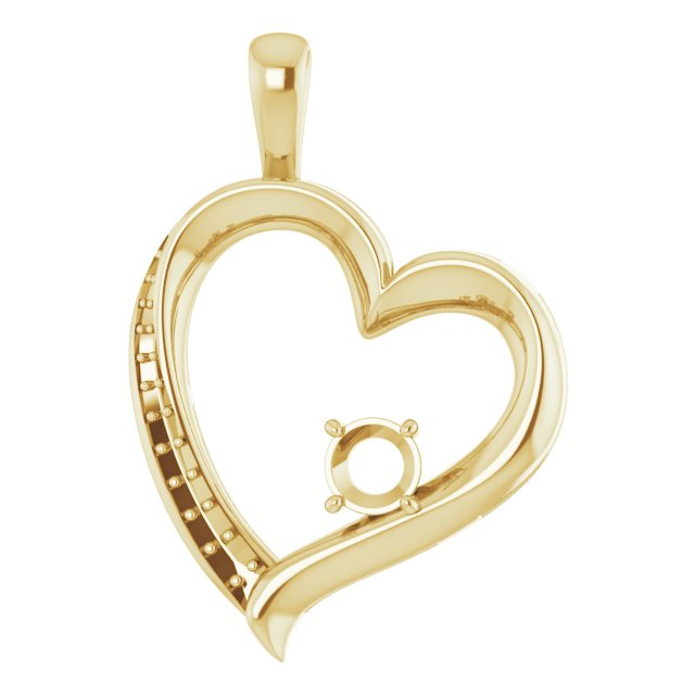 Accented Heart Pendant