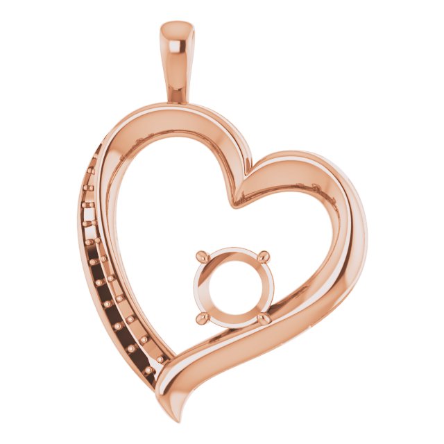 Accented Heart Pendant