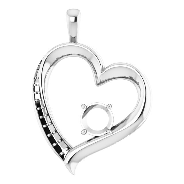 Accented Heart Pendant
