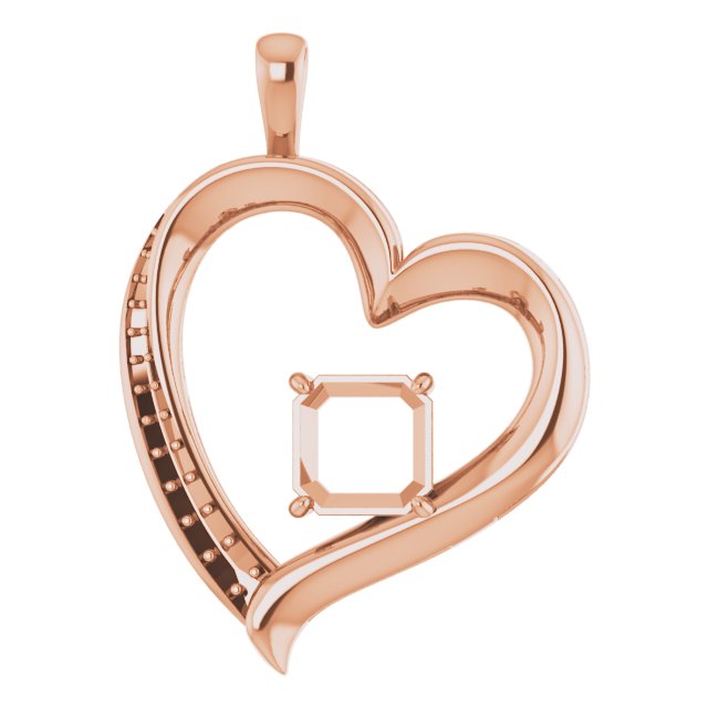 Accented Heart Pendant