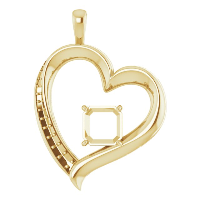 Accented Heart Pendant