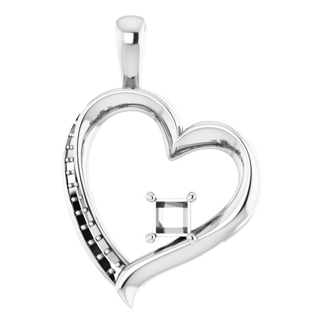 Accented Heart Pendant