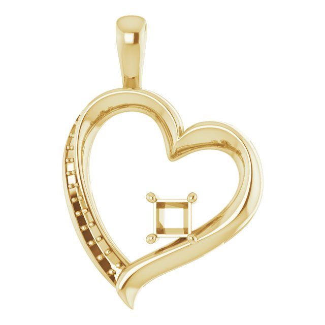 Accented Heart Pendant